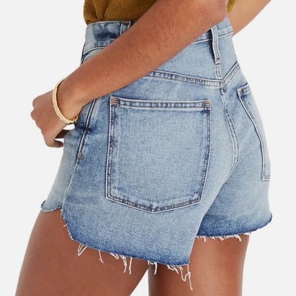 Madewell The Perfect Jean Short Women’s 30 Tulip Hem Denim High Rise Cut Off B4 - Picture 3 of 11